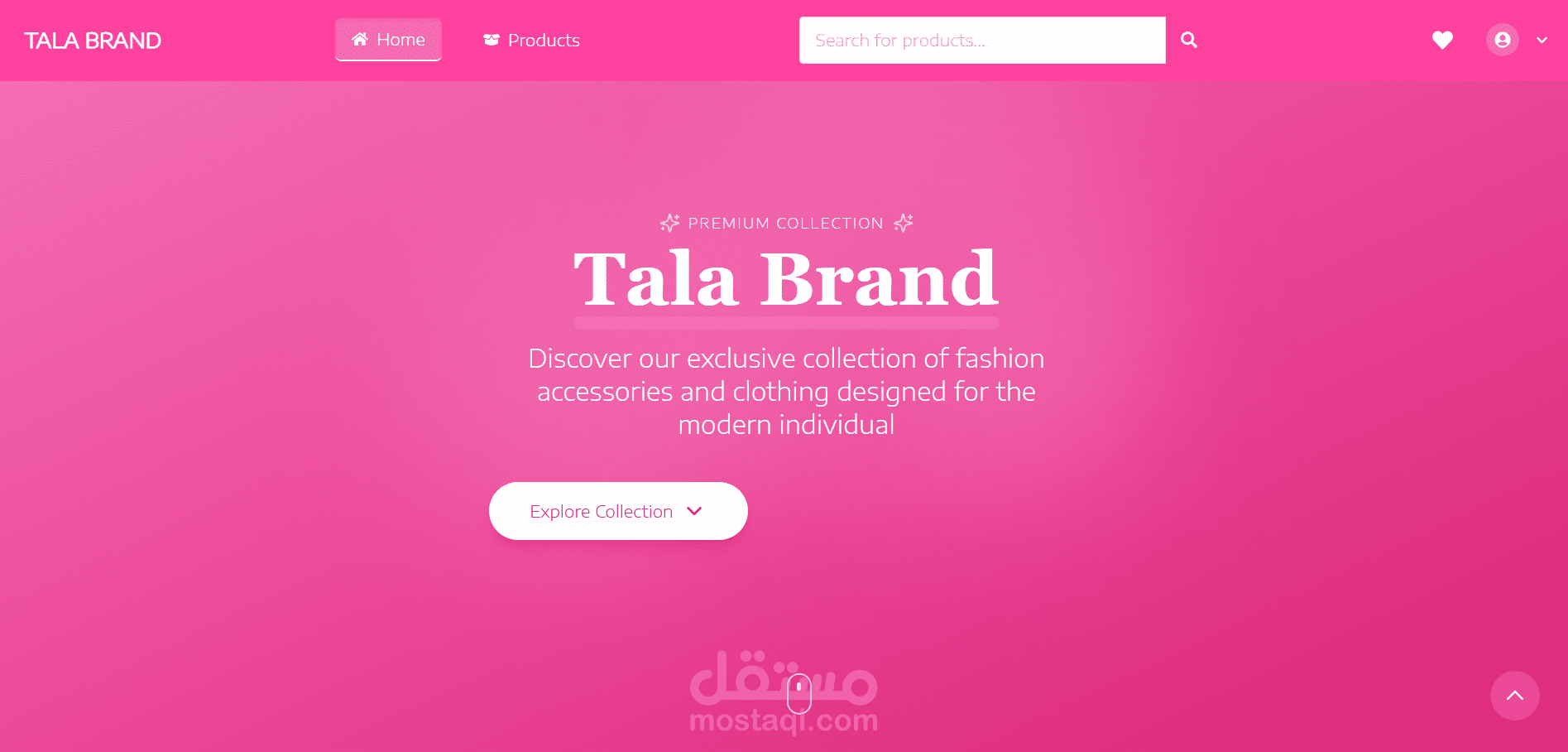تطوير متجر إلكتروني متكامل Talabrand باستخدام React وNode.js