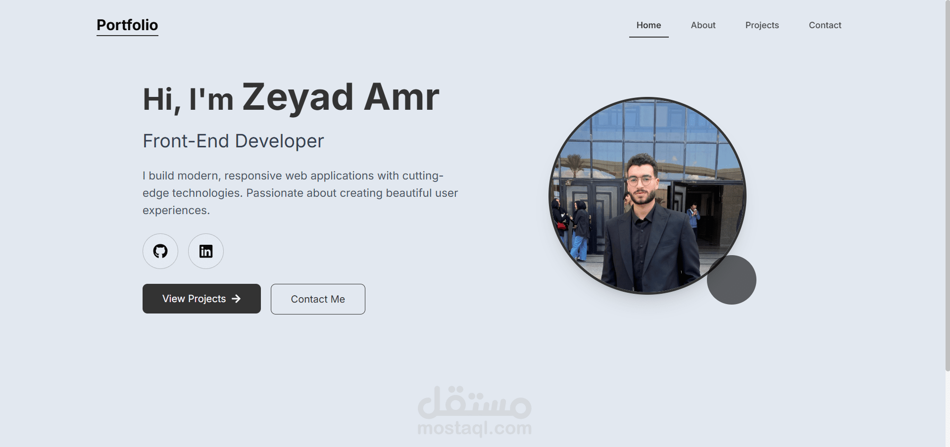 ال portfolio الخاص بي تفقده