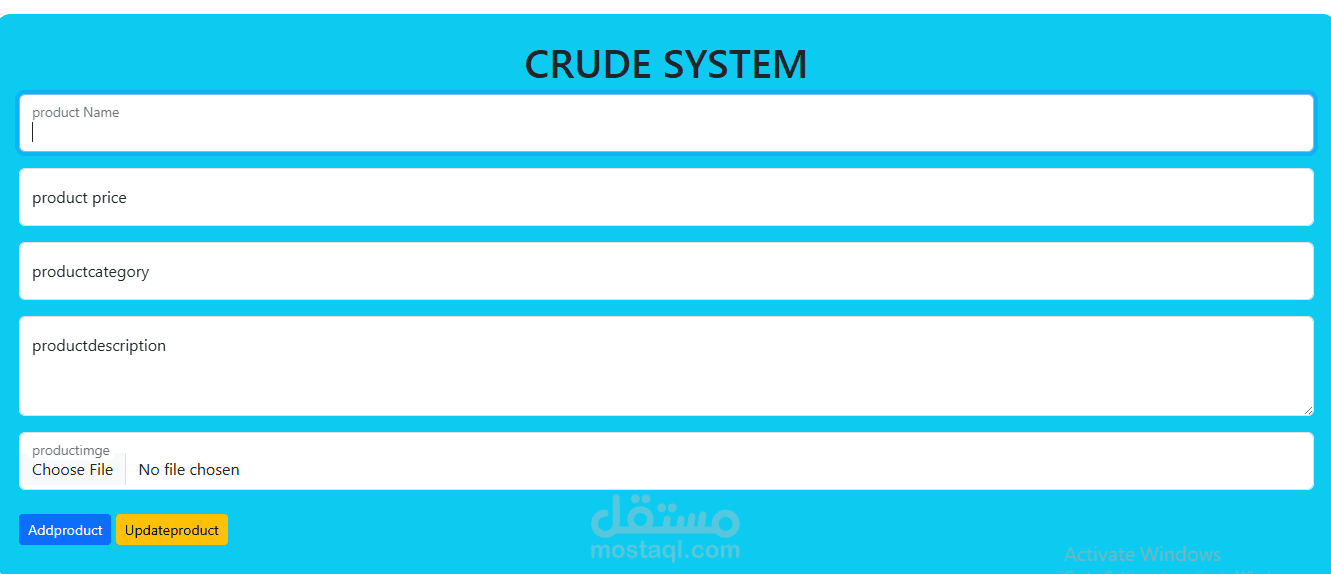 CRUD System