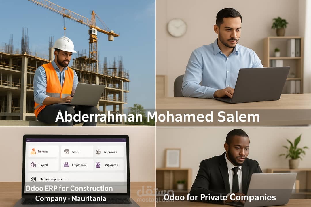مشروع شركة إنشاءات في موريتانيا | Construction Company ERP
