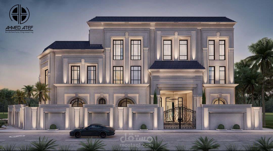 تصميم فيلا بالمملكة العربية السعودية