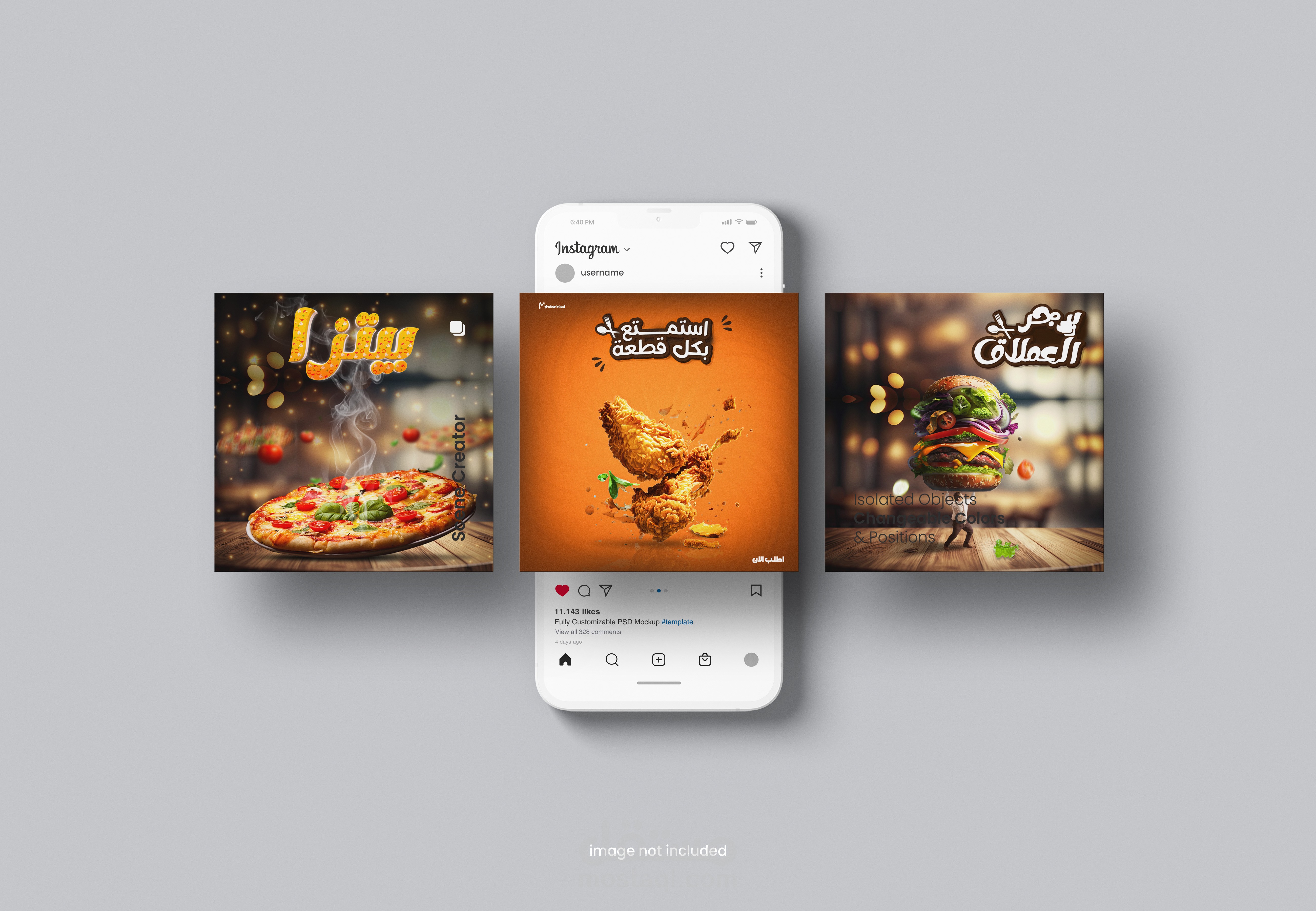 تصاميم سوشيل ميديا في مجال طعام