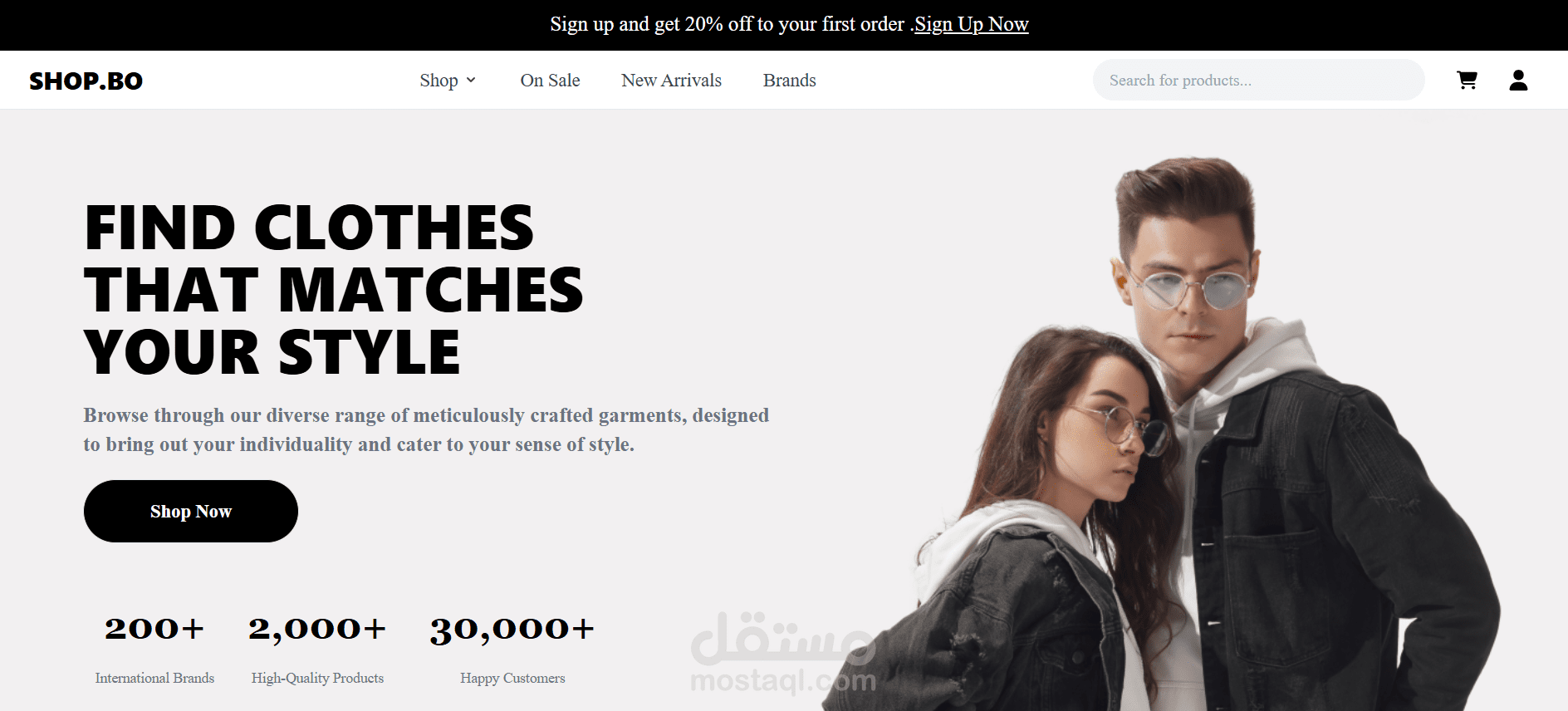 ecommerce clothes shop