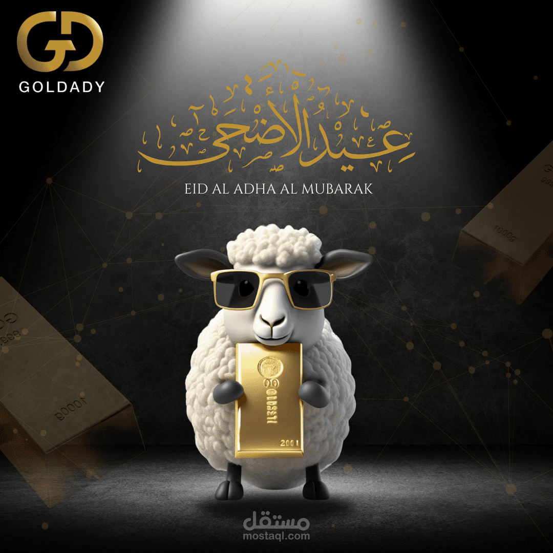 تصميم للعيد لشركة goldady