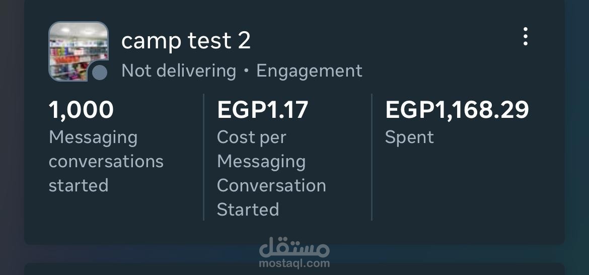 نتائج حملات تسويقية