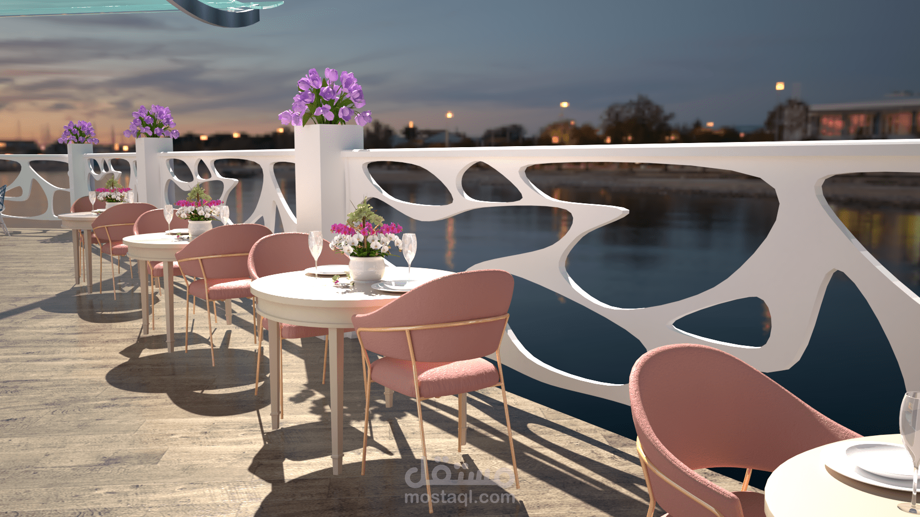 مطعم للمأكولات البحرية بتصميم عصري و جذاب