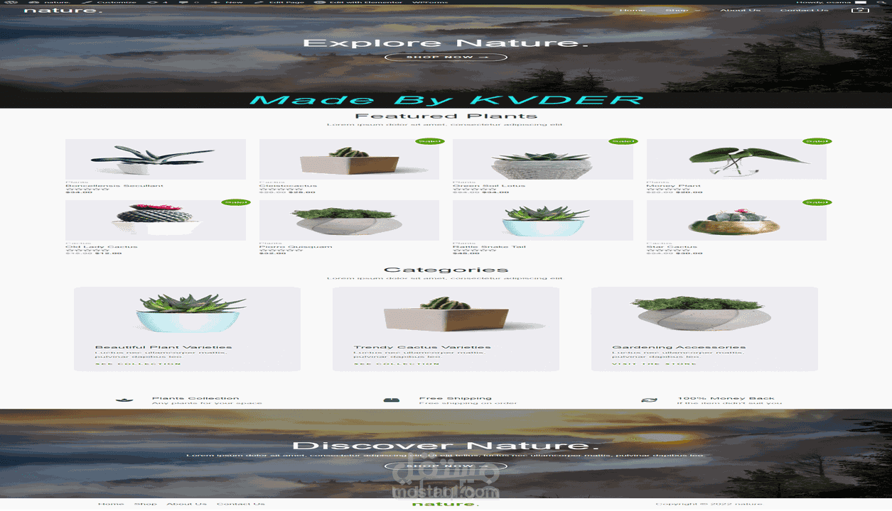 انشاء موقع او متجر احترافي