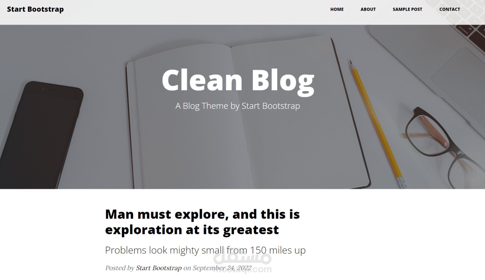 واجهة موقع يتكون من عدة صفحات متجاوبة مع جميع شاشات العرض