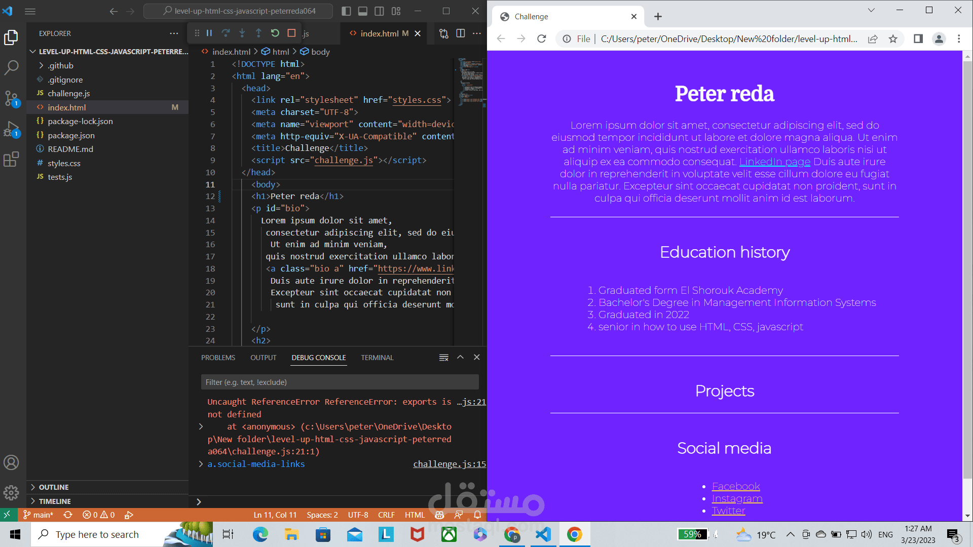 website