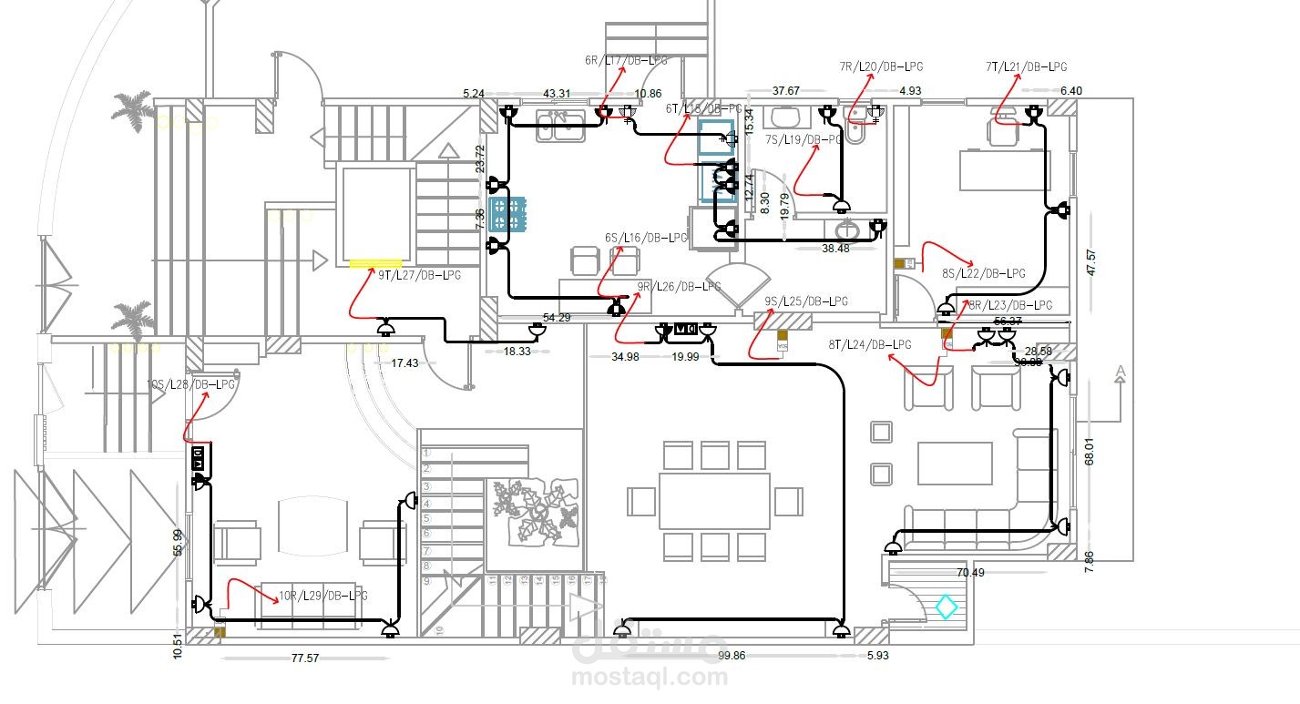 تصميم و عمل شوبدروينج لفيلا في السادس من اكتوبر-مصر