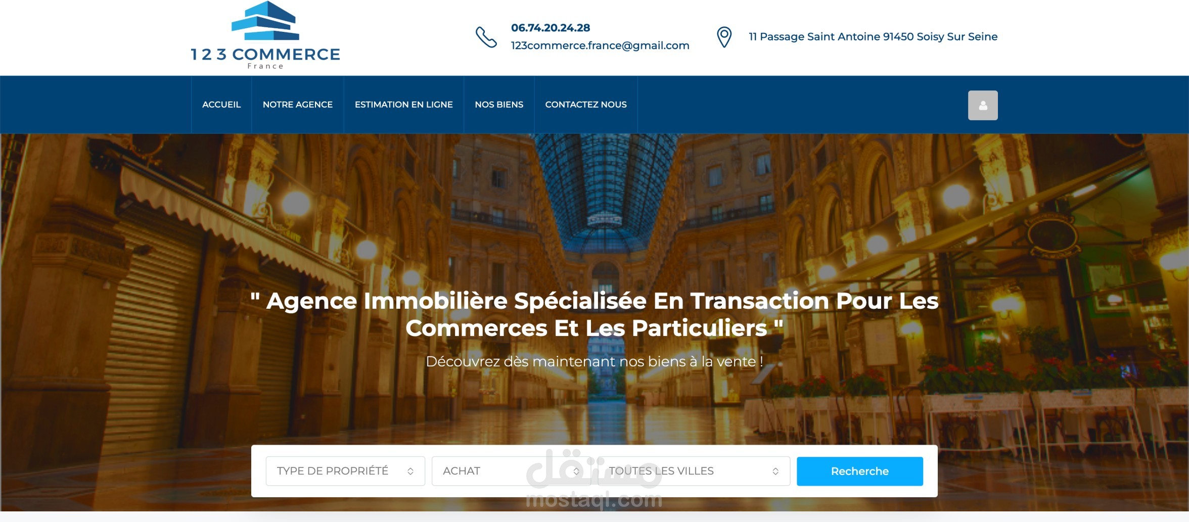 موقع ووردبريس للعقارات