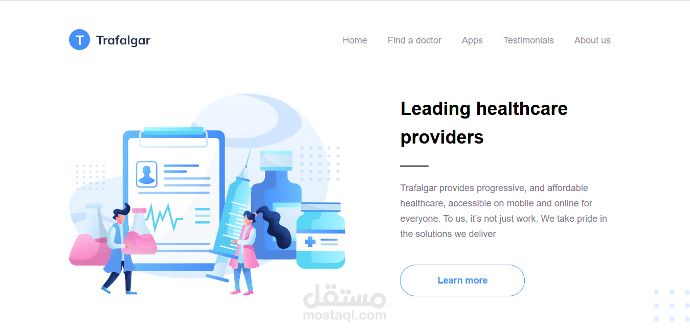 تحويل Figma إلى HTML5, CSS3,Bootstrap متجاوب مع جميع الشاشات