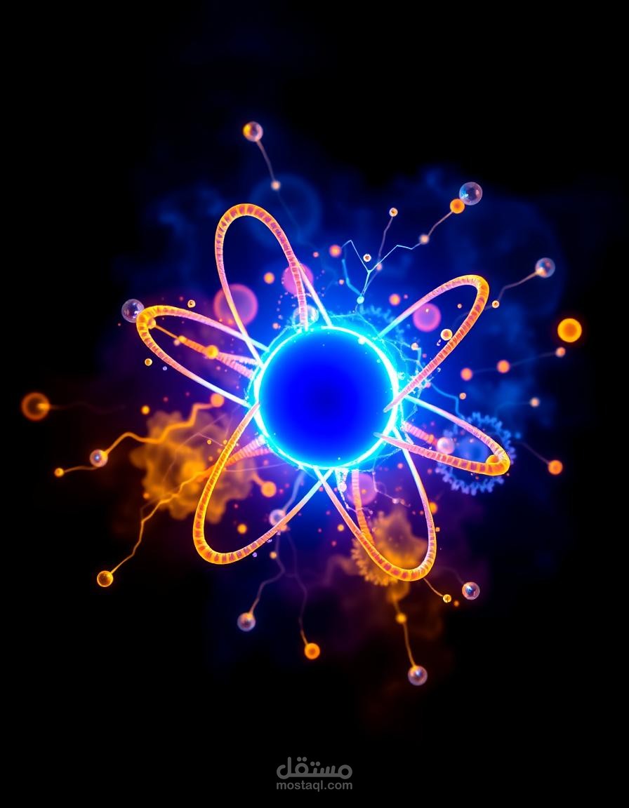 بحث علمي عن بنية الذرة