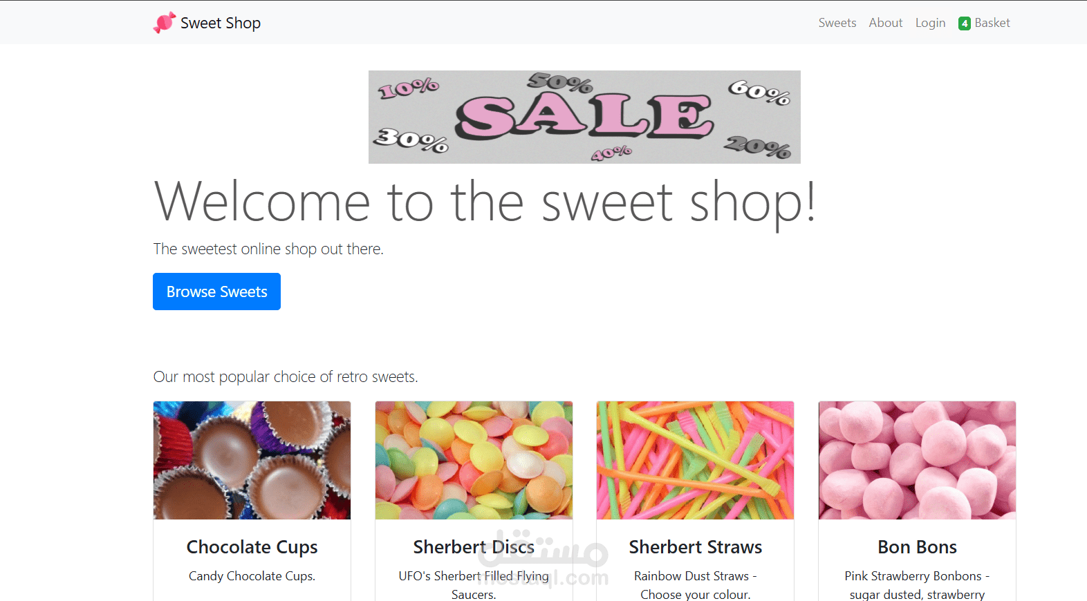 Manual QA Testing لموقع Sweet Shop باستخدام QES – اختبار سلة المشتريات والحسابات