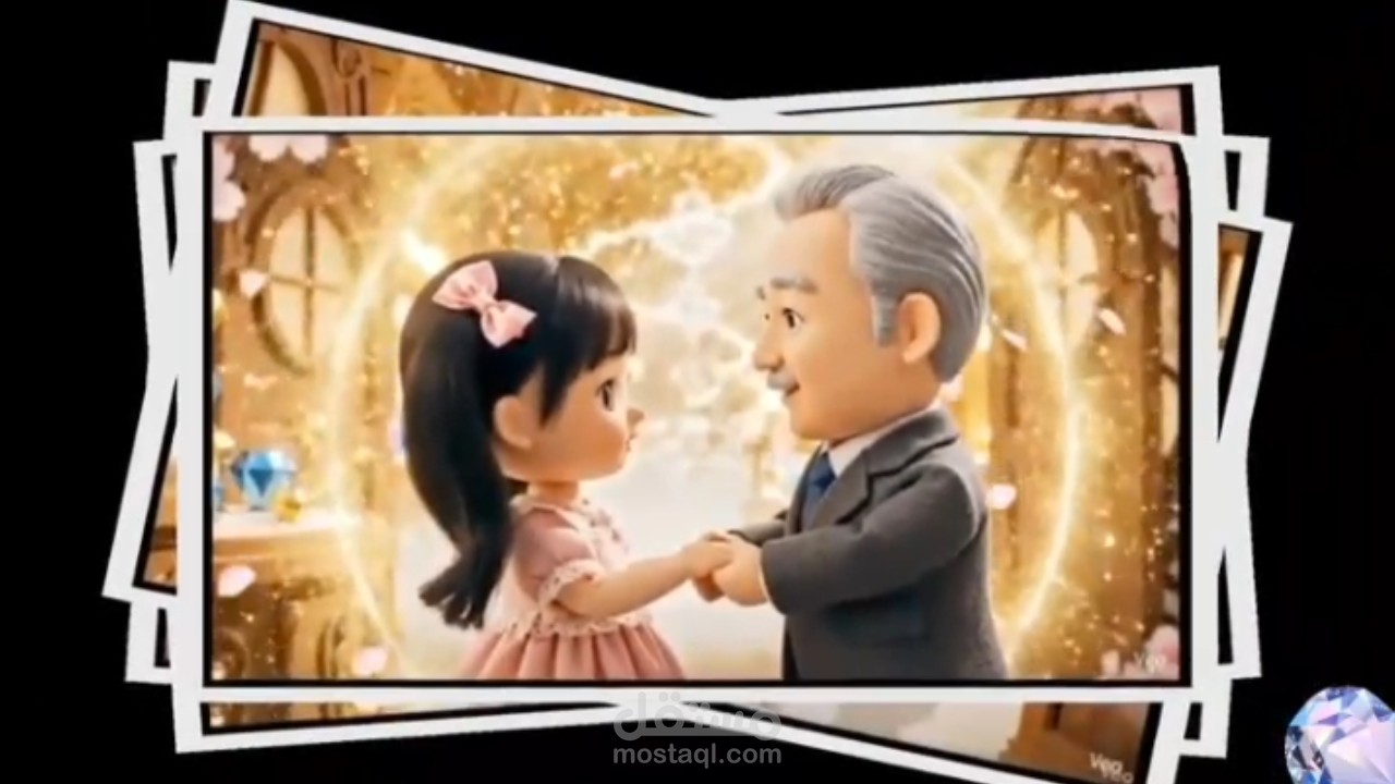 إنتاج إعلان فيديو إبداعي بأسلوب الأنمي لمول ذهب (Anime Style Commercial Video)