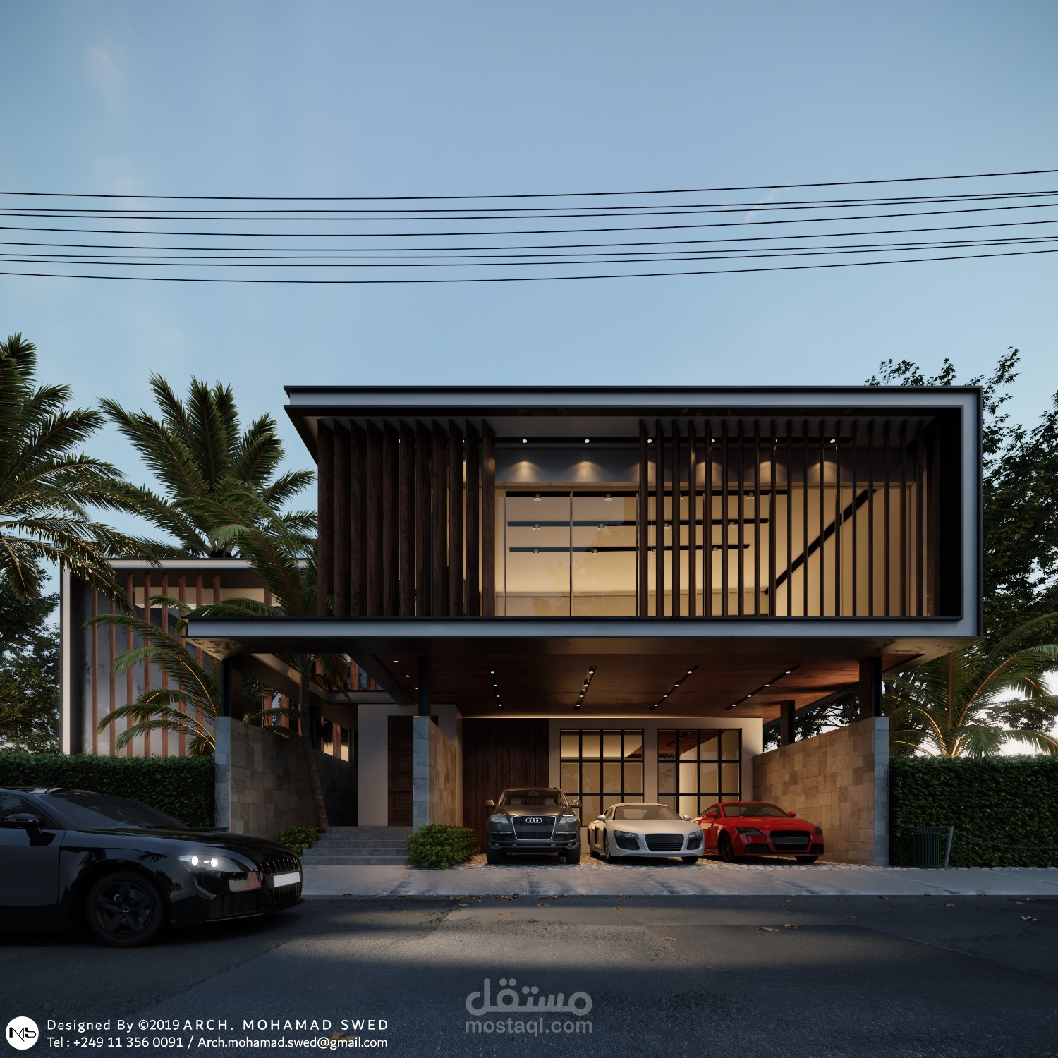 Exterior villa design