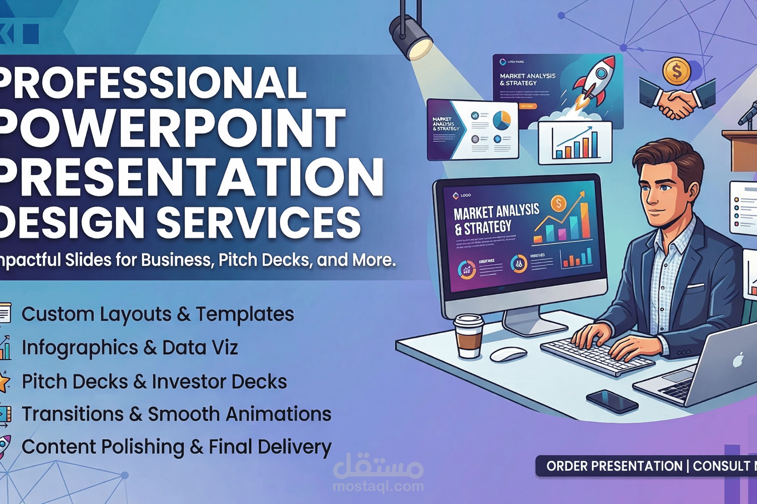 PowerPoint Presentation تصميم باوربوينت احترافي