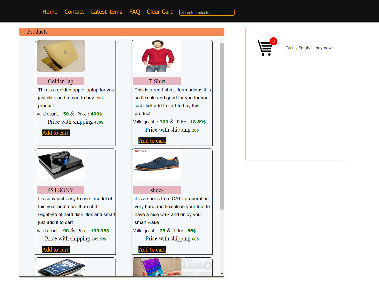 eCommerce Website