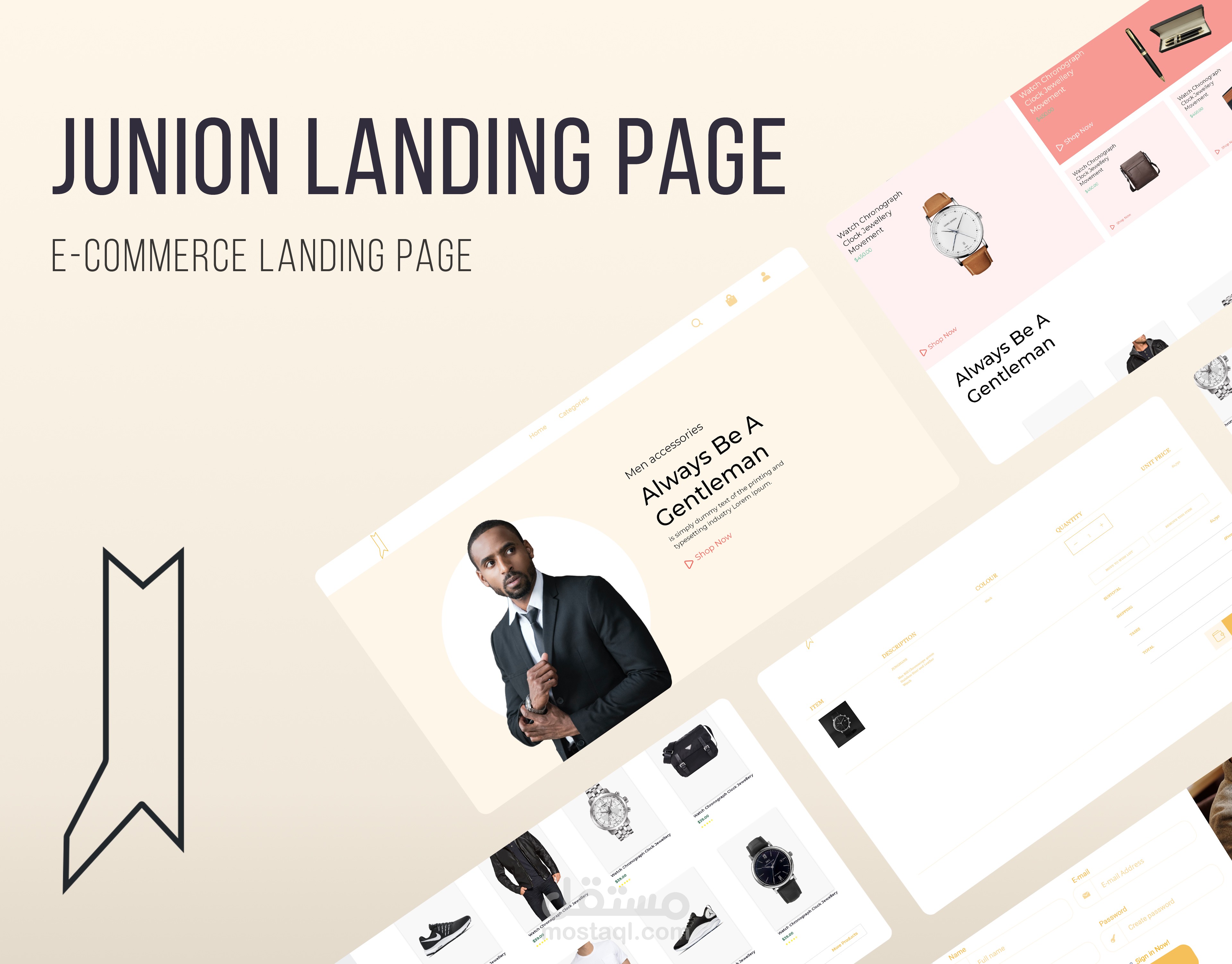 E-commerce Landing page