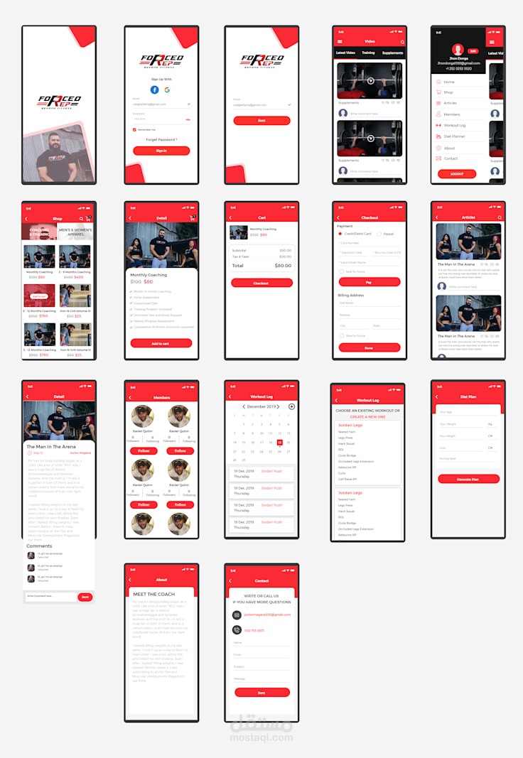 Gym Tranning Application