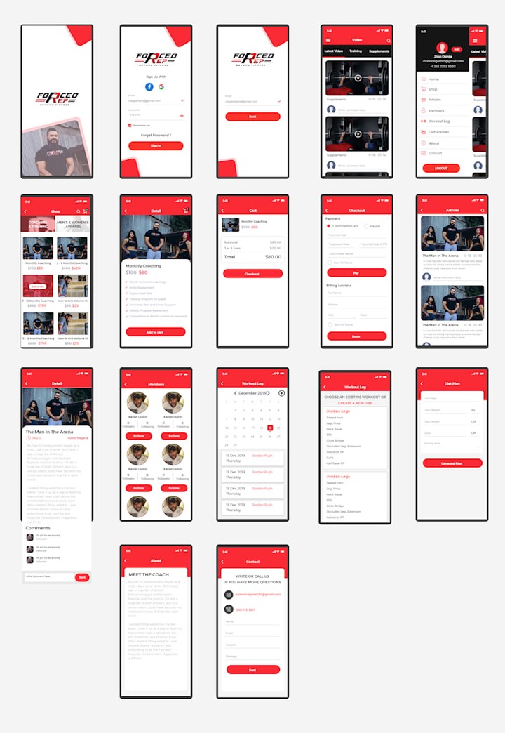 Gym Tranning Application