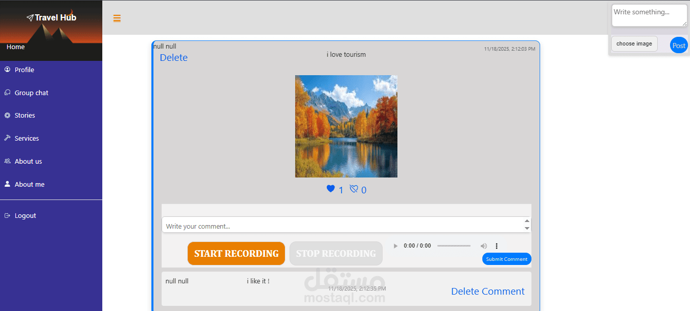 Travel Hub — منصّة تجمع المسافرين في عالم واحد