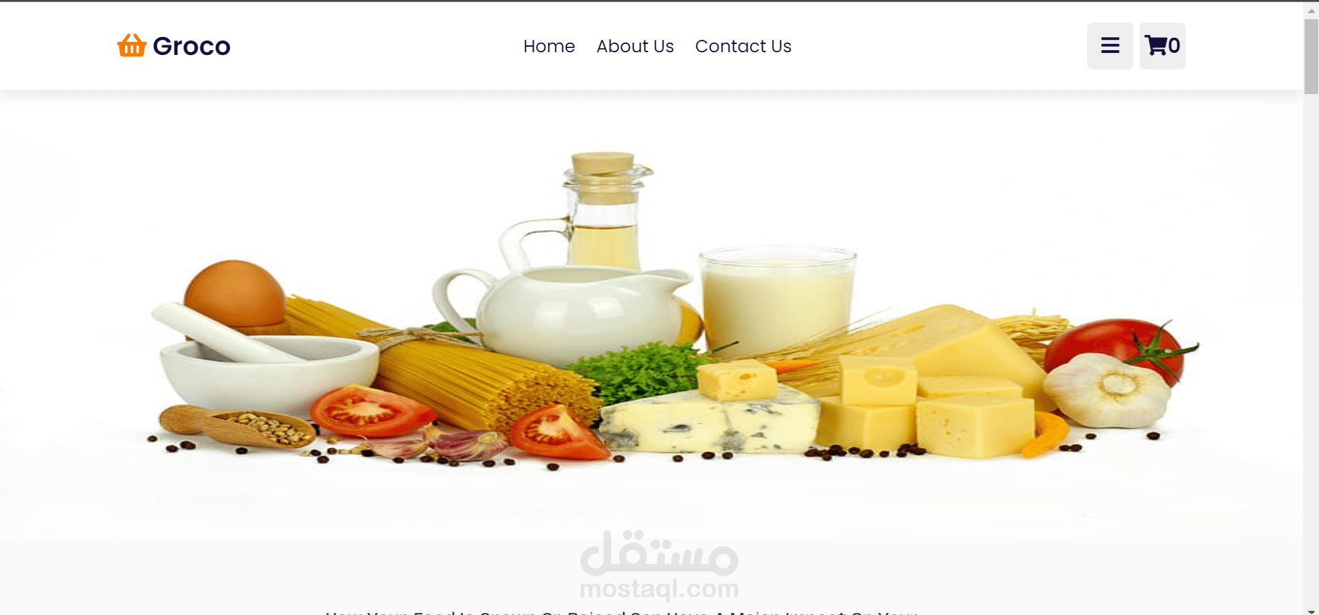 موقع عن مركز تسوق لبيع المنتجات الطبيعية