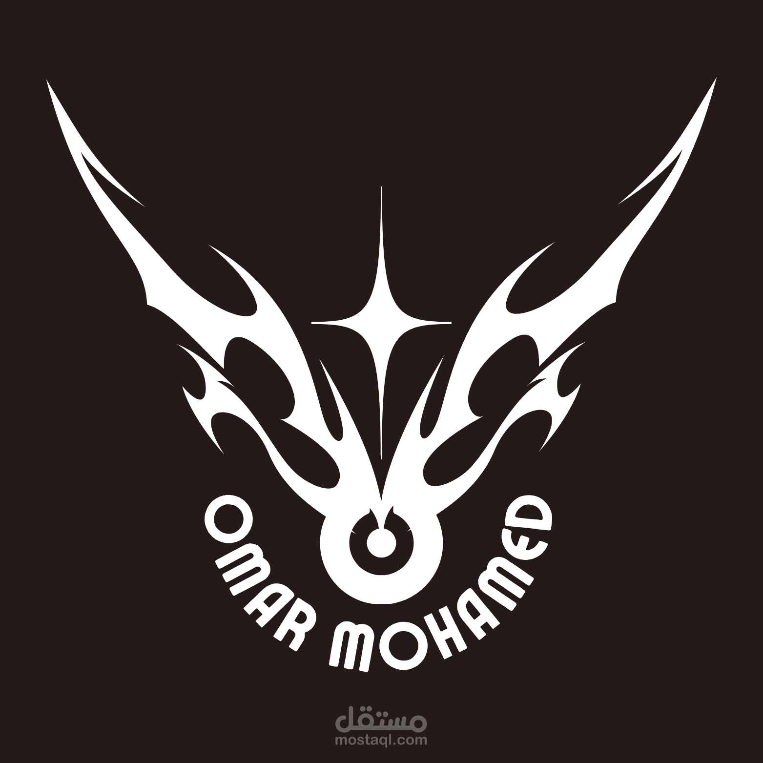 "شعار رمزي بلمسة Tribal مميزة لمصمم Omar Mohamed"