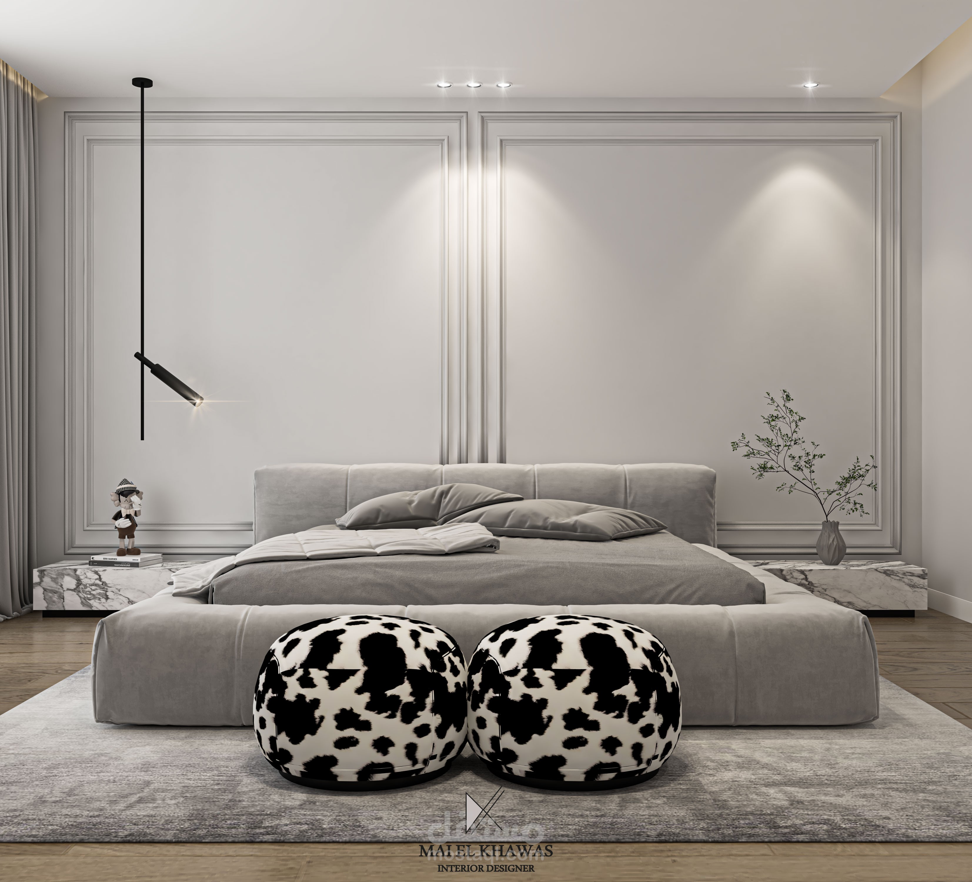 Contemporary Master Bedroom & Bathroom Design