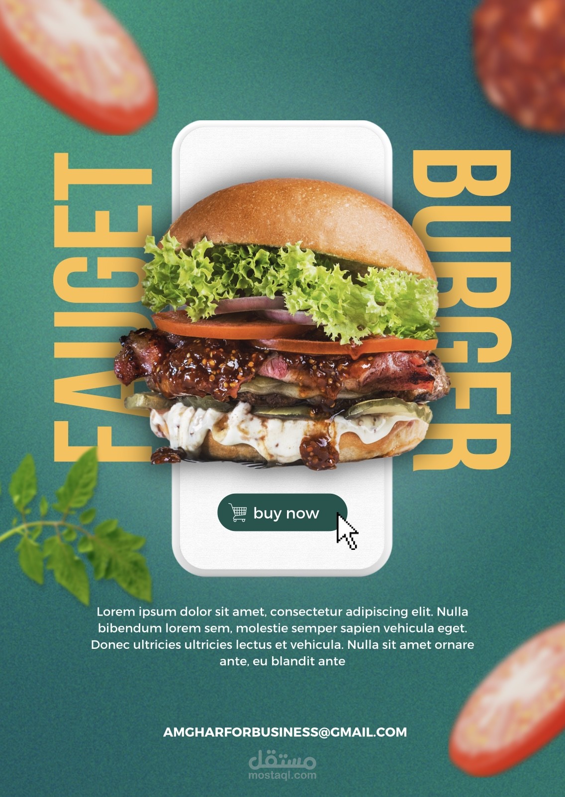 تصميم شعار وفلايرز للمطاعم والكافيه