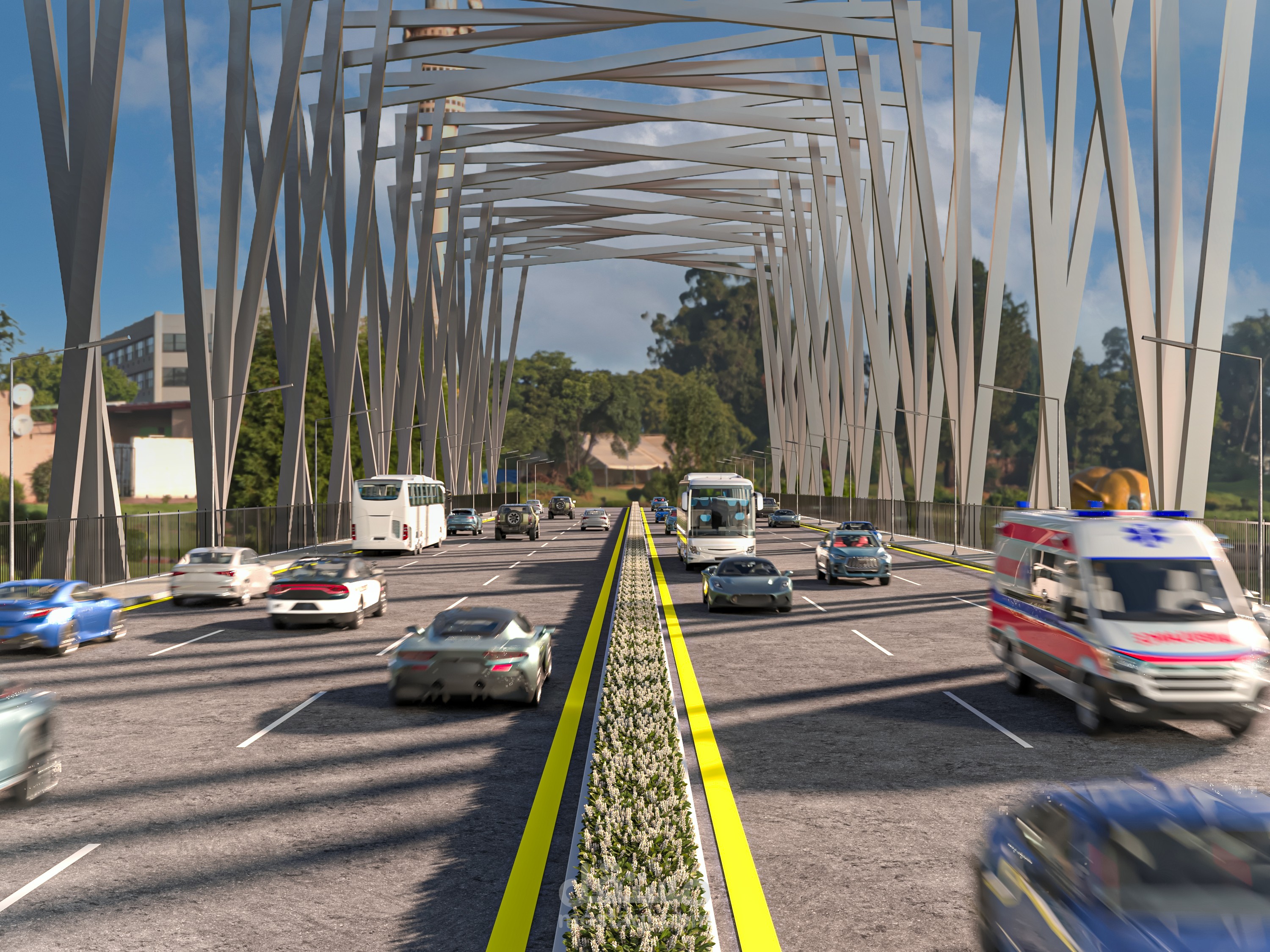 تصميم كوبري بتغطية مميزه