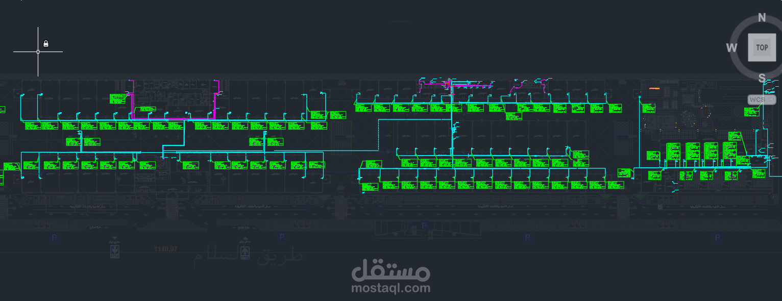 تصميم توزيع كهربائي لمول تجاري — Al Othaim Heart Mall (السعودية)
