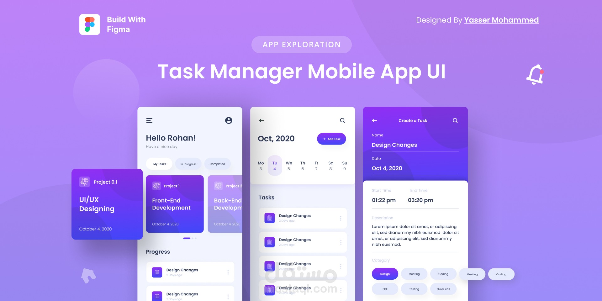 Task manager Mobile app Ui
