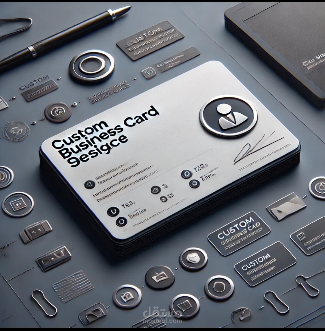 تصميم كروت شخصية احترافية ومخصصة لتميز علامتك"