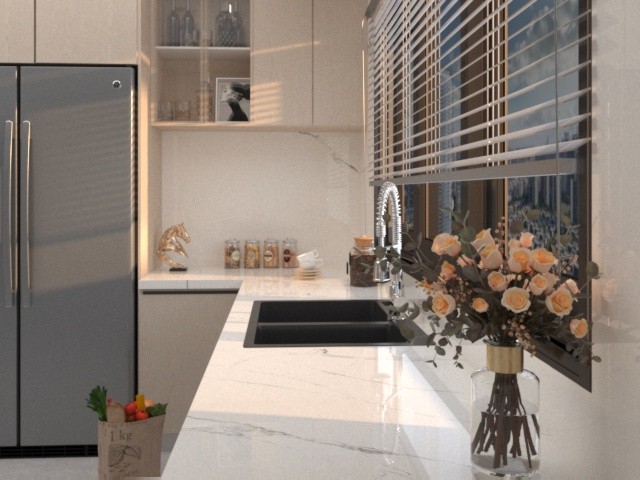 تصميم مطبخ مودرن متكامل