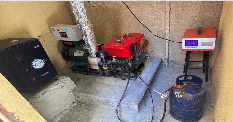إعداد تجريبي لمحرك ديزل يعمل بنظام الوقود المزدوج باستخدام غاز LPG