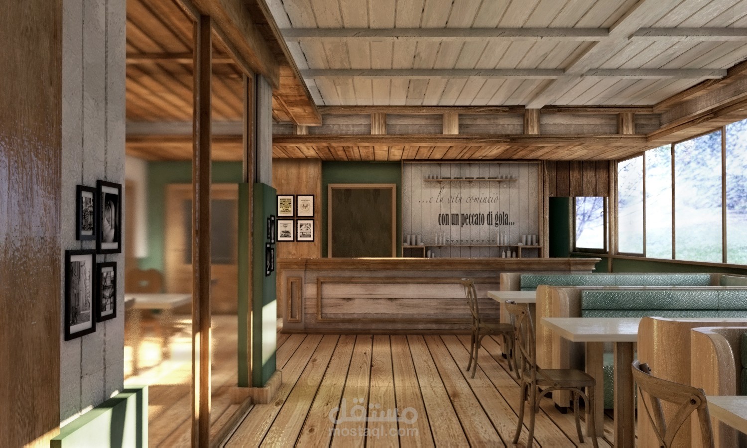 Gun Club Restaurant - Country Style Interior Design