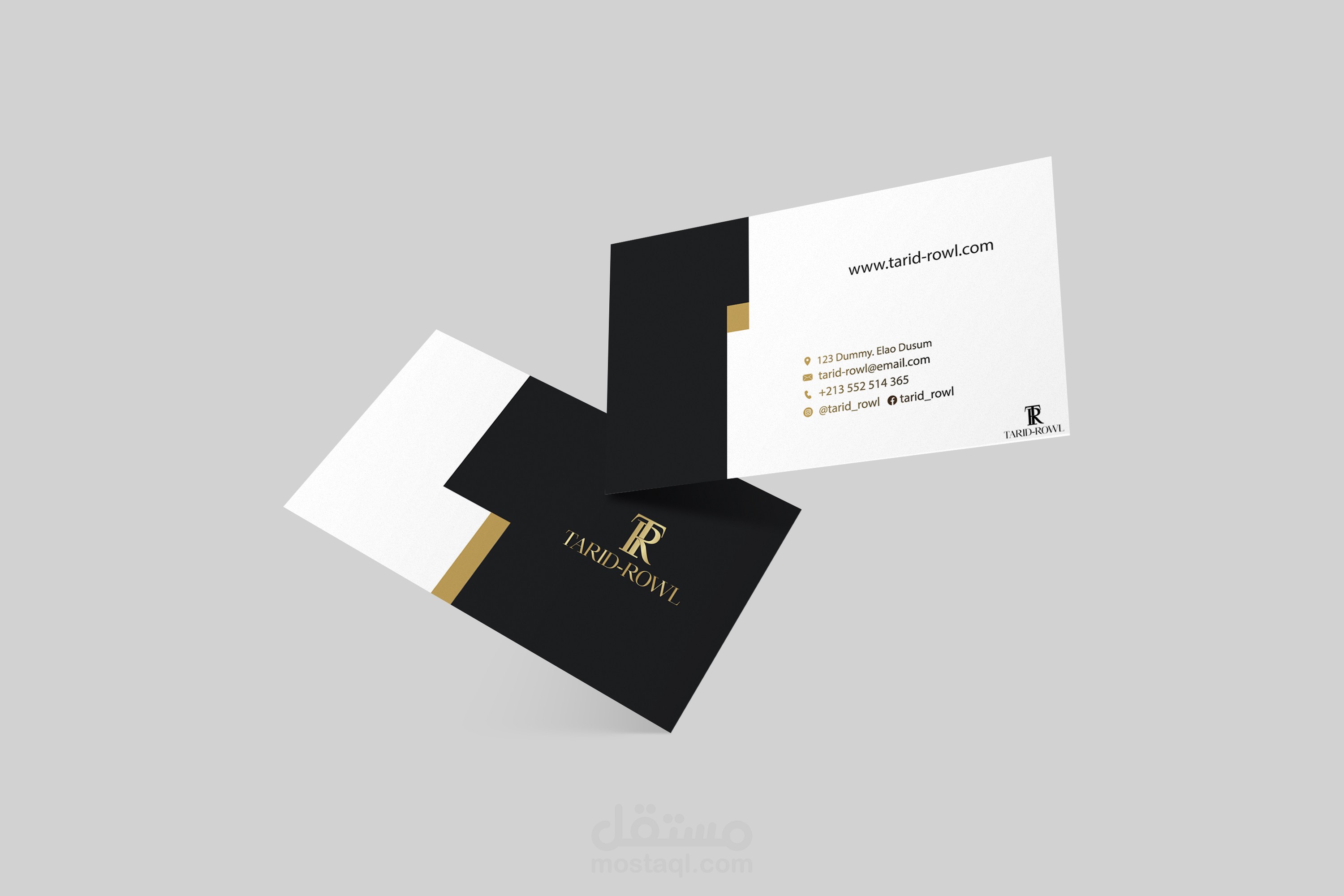 تصميم بطاقة عمل  لـ [Tarid-Rowl]