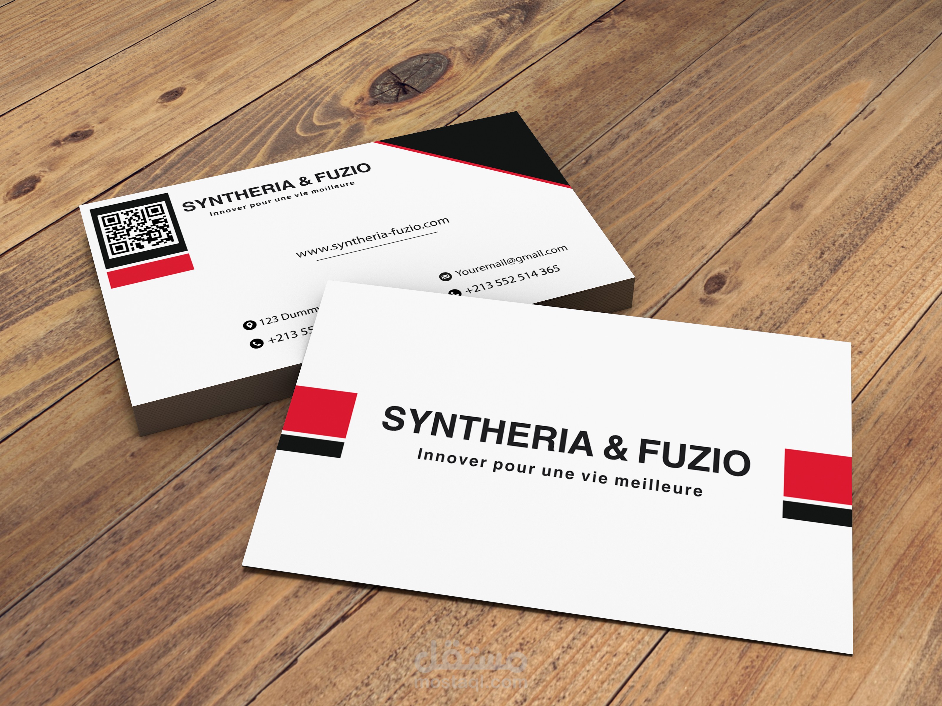 تصميم بطاقة عمل لـ [ Syntheria & Fuzio]