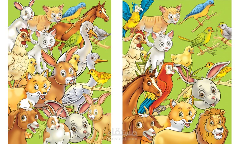 سم شخصيات كرتونية لمجموعة من االقصص تدور داخل عالم الحيوانات