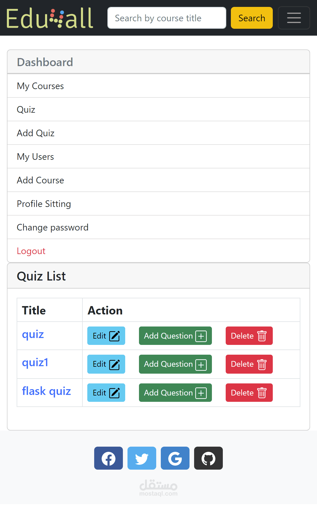 e-Learn web application:Edu4All