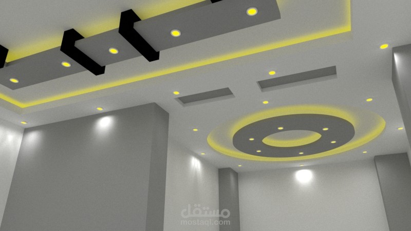 تصميم لسقف جيبسوم بورد لريسبشن