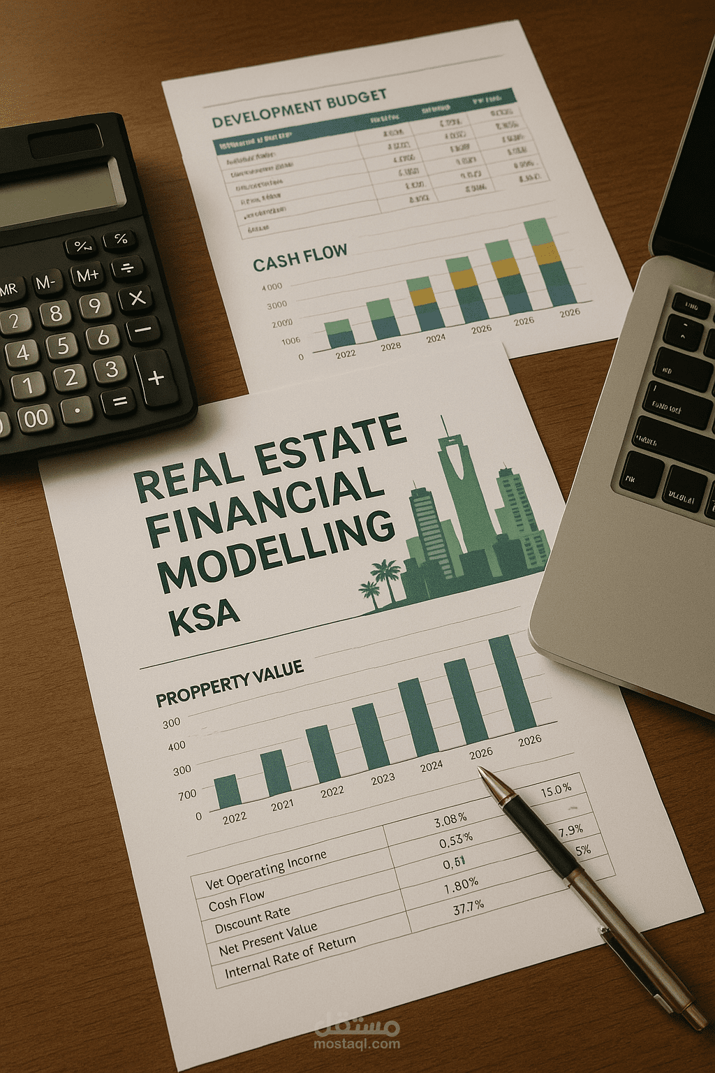 عمل نموذج مالي لمشاريع عقارية