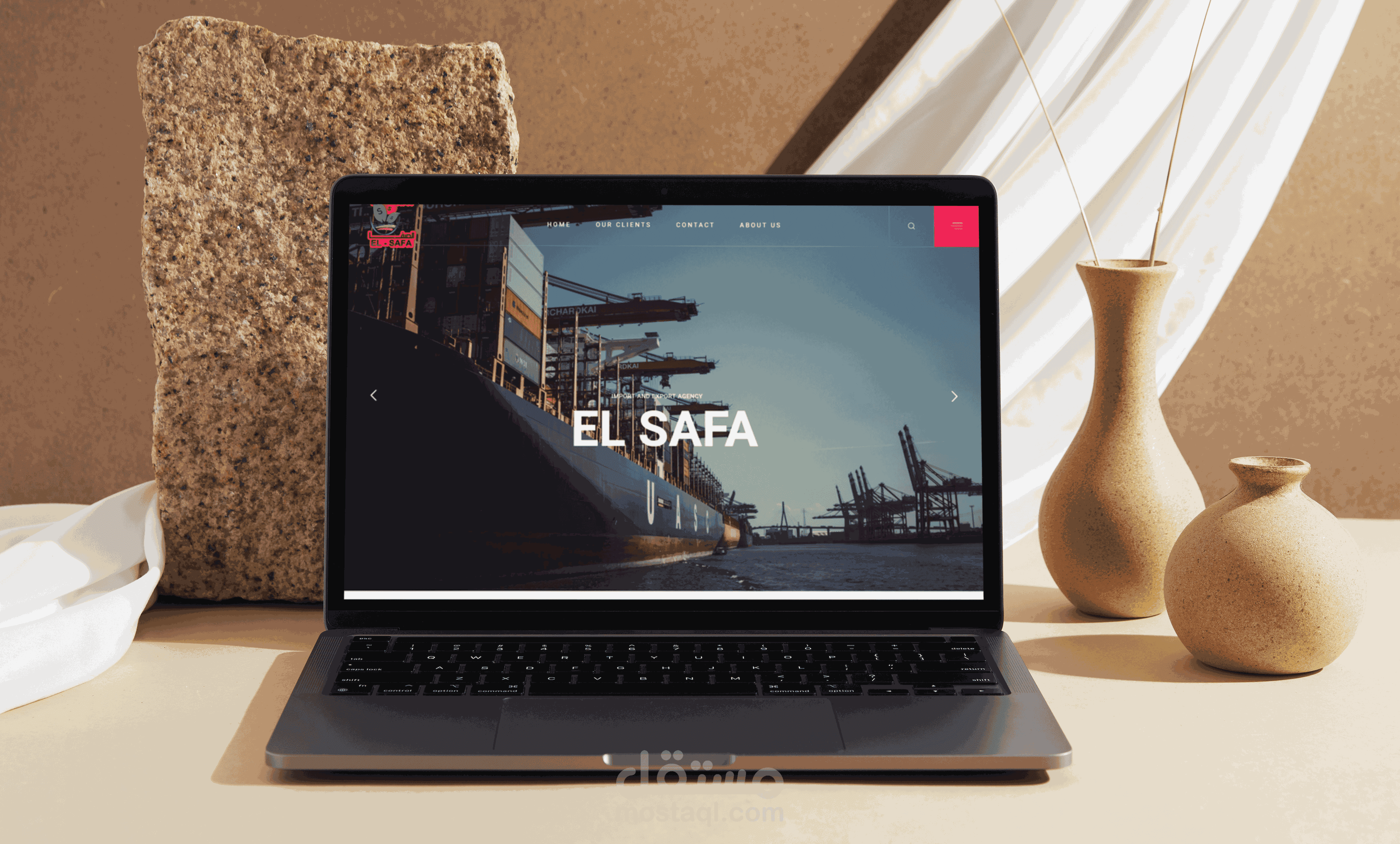 موقع تعريفي لشركه استراد وتصدير