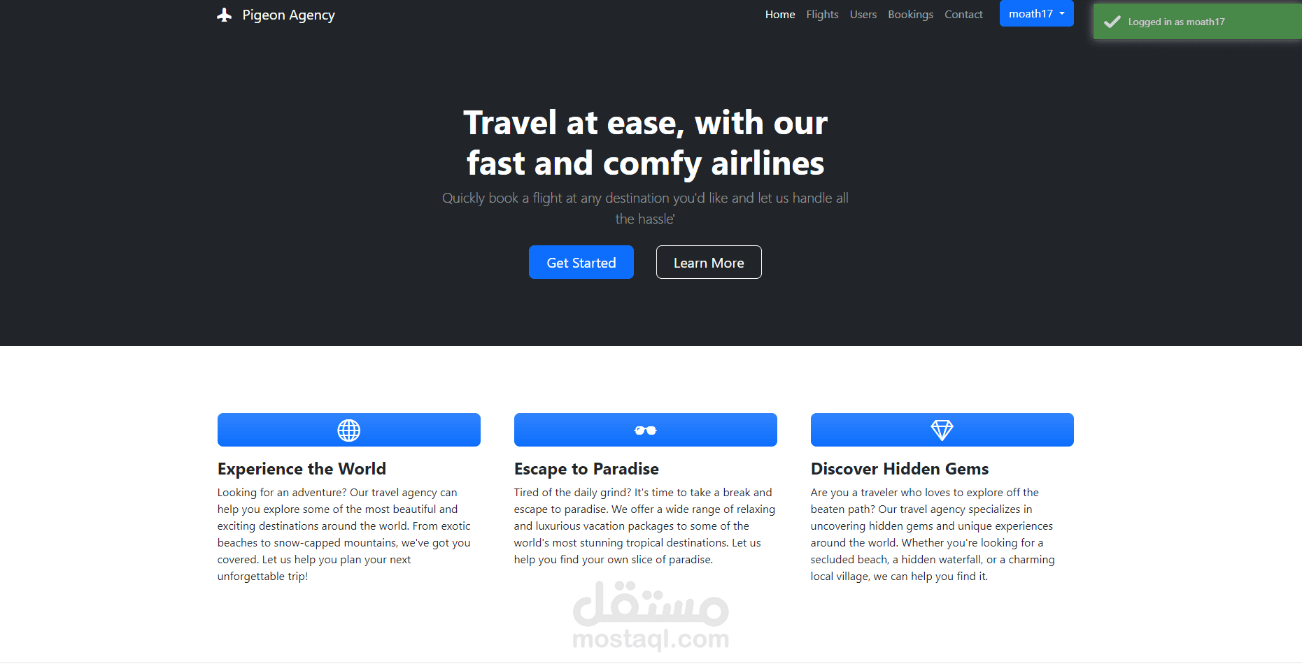 Flight agency mvc & api project