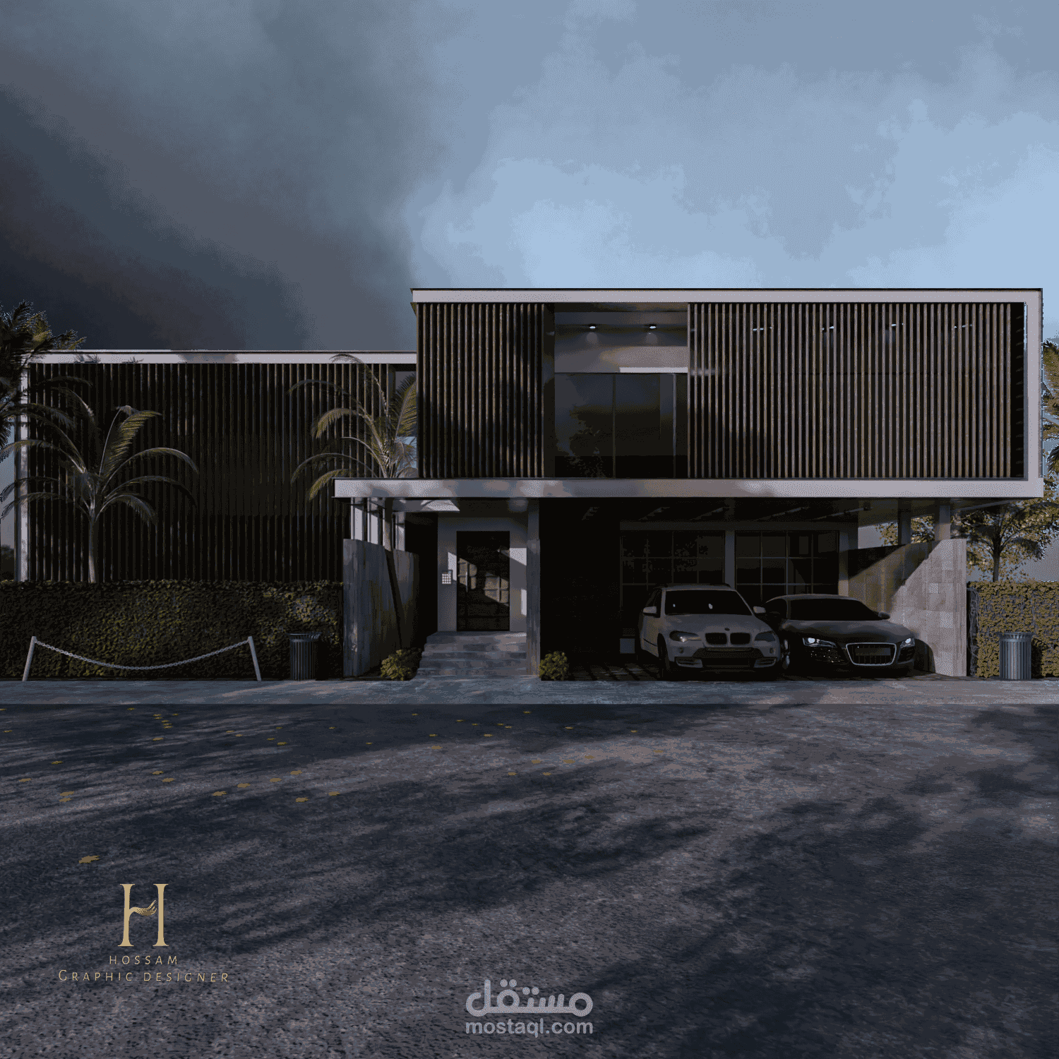 تصميم خارجي لفيلا