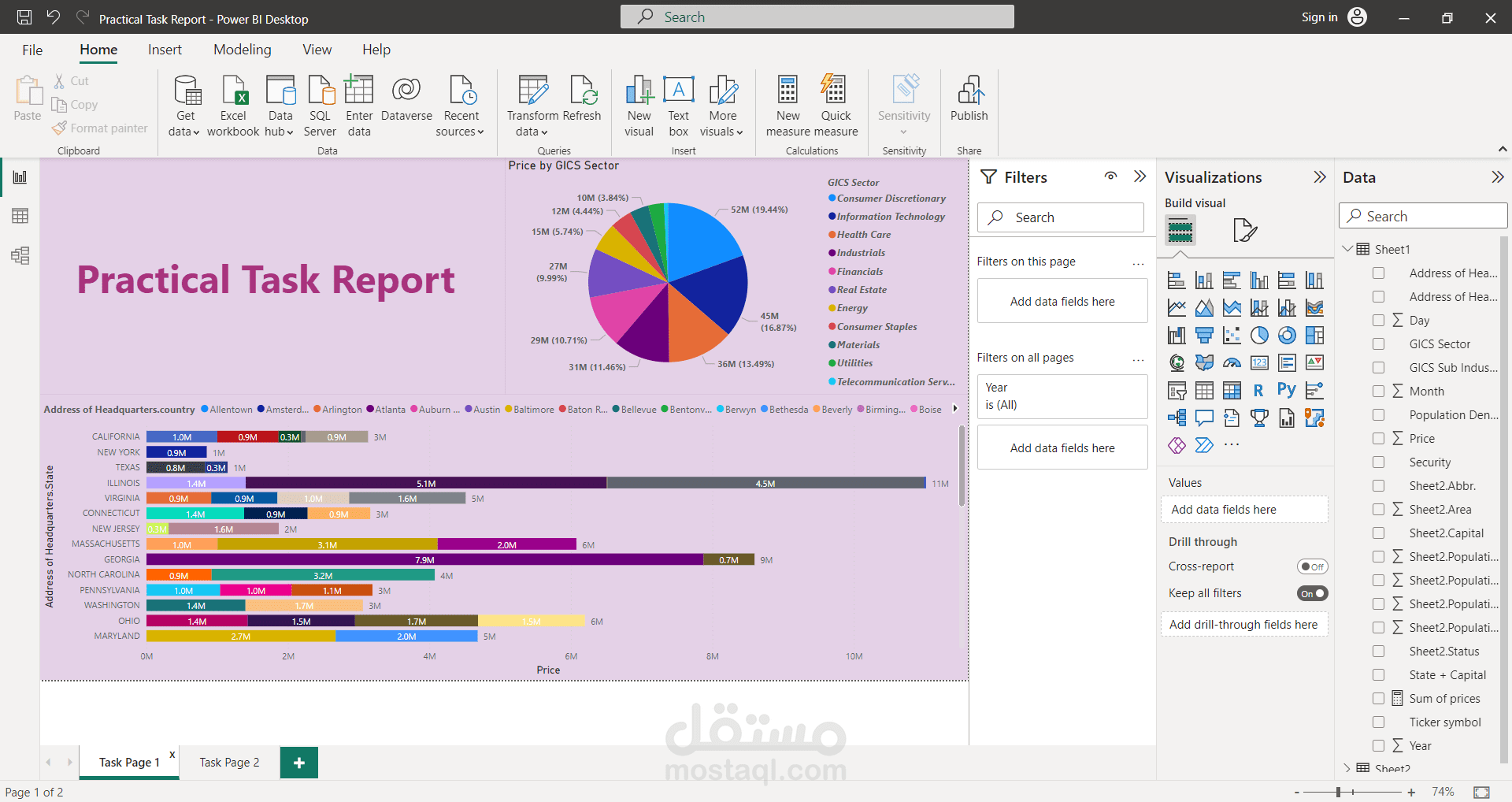 Power BI Desktop Task