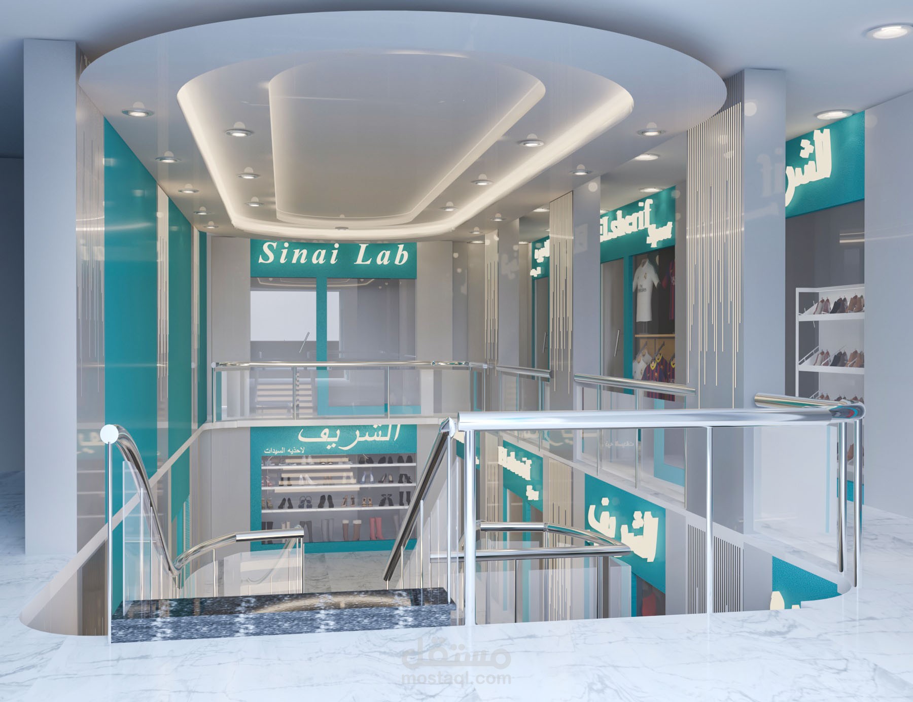 تصميم داخلي لمول تجاري