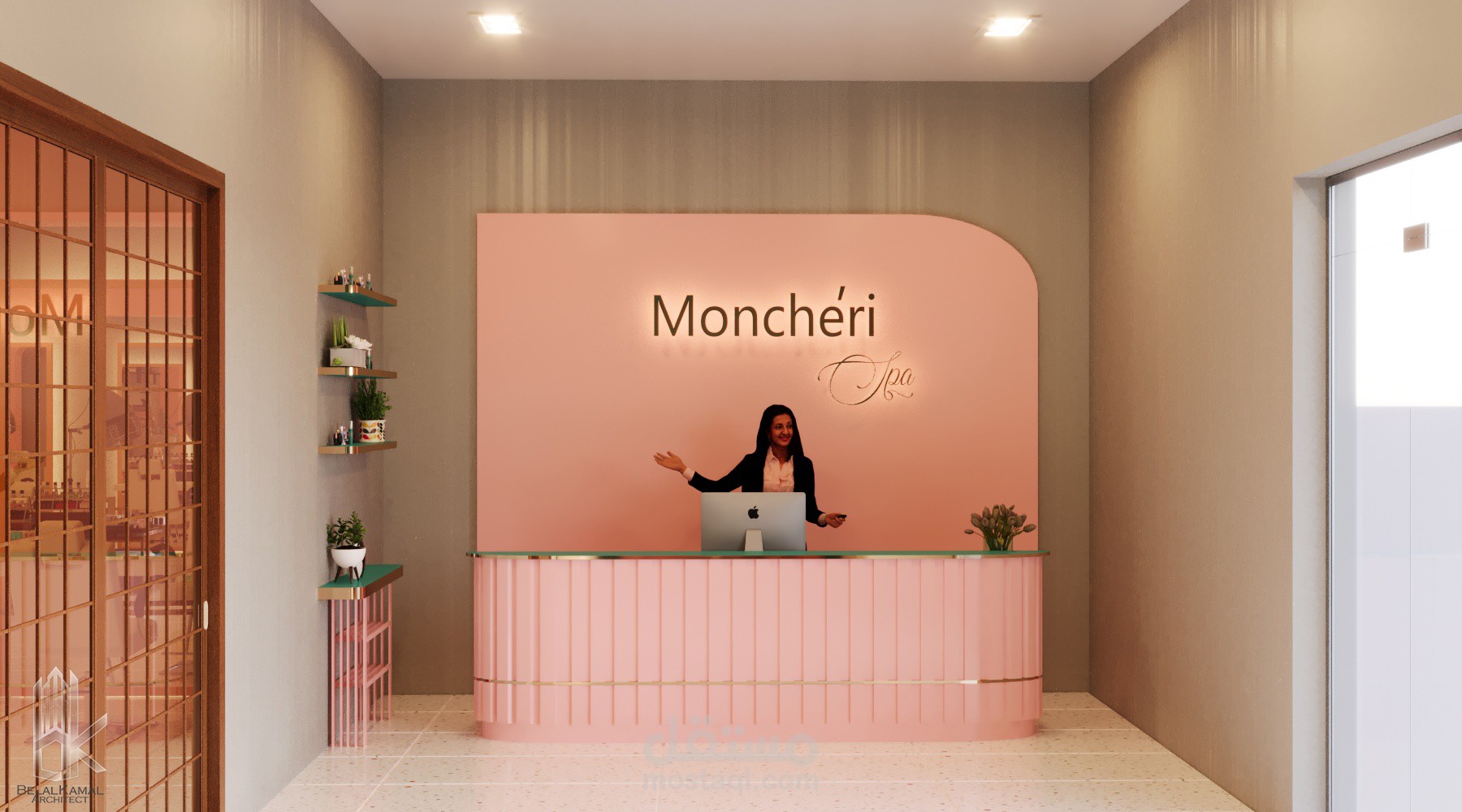 تصميم داخلي لمركز تجميل