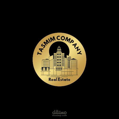 لوجو لشركة عقارات (Tasmim company)
